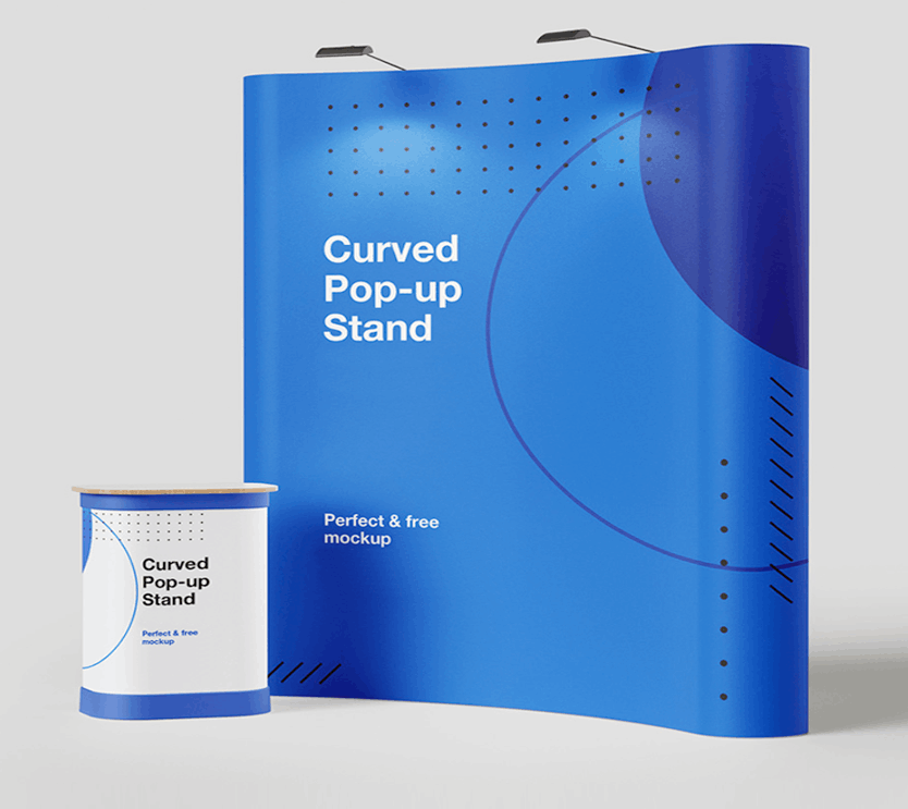 Curved Pop Up Stands
