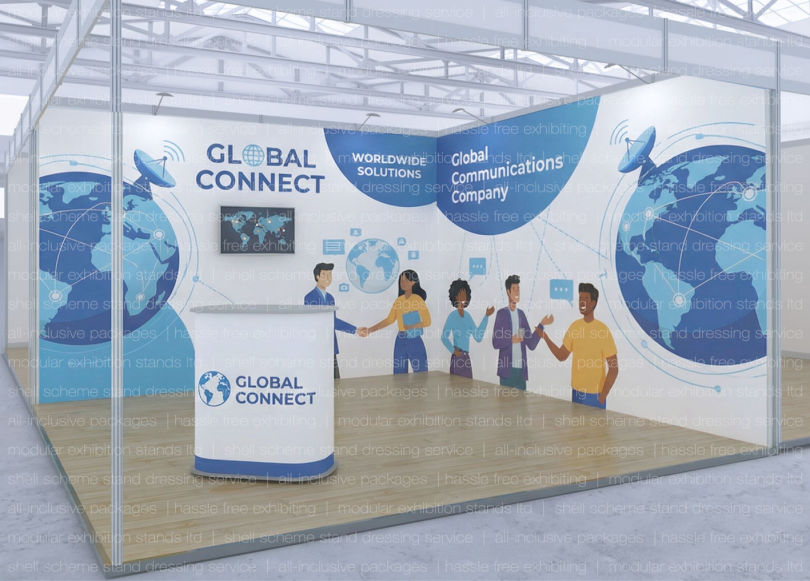 Shell Scheme Stand Branding Service